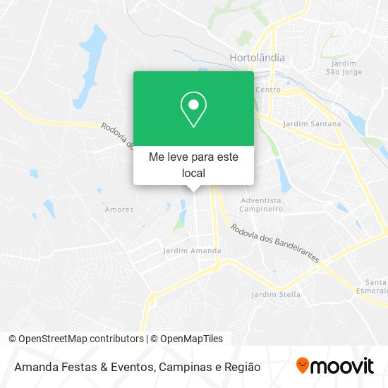 Amanda Festas & Eventos mapa