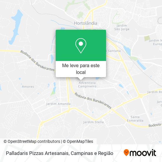 Palladaris Pizzas Artesanais mapa