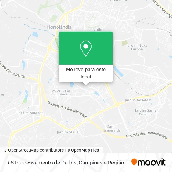 R S Processamento de Dados mapa