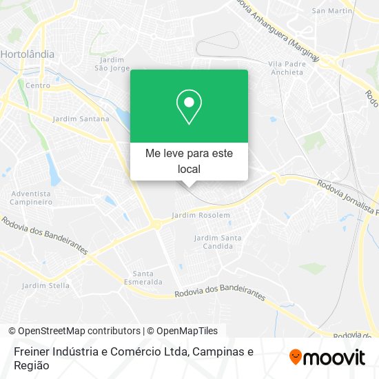 Freiner Indústria e Comércio Ltda mapa