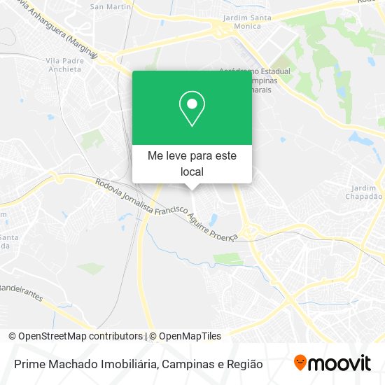 Prime Machado Imobiliária mapa