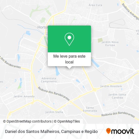 Daniel dos Santos Malheiros mapa