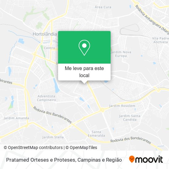Pratamed Orteses e Proteses mapa