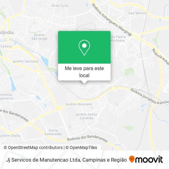 Jj Servicos de Manutencao Ltda mapa