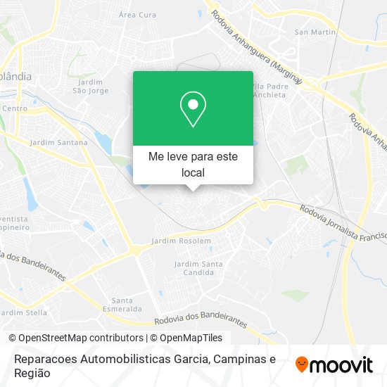 Reparacoes Automobilisticas Garcia mapa