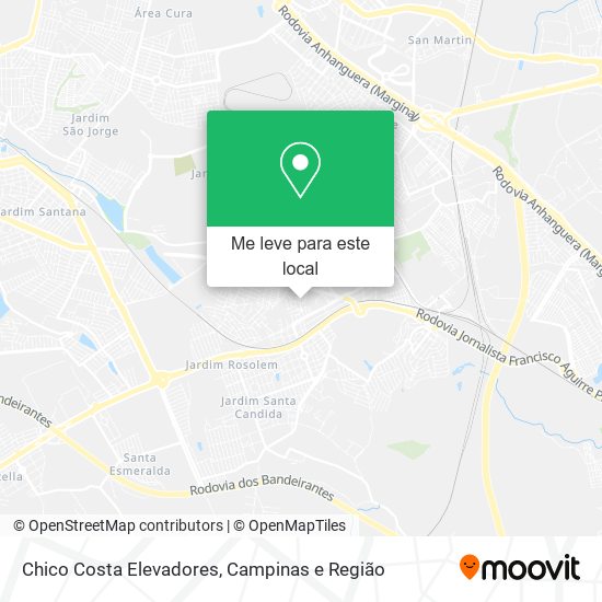 Chico Costa Elevadores mapa