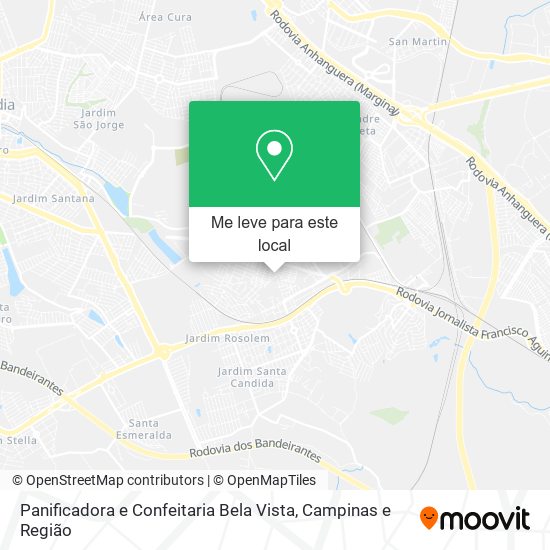 Panificadora e Confeitaria Bela Vista mapa