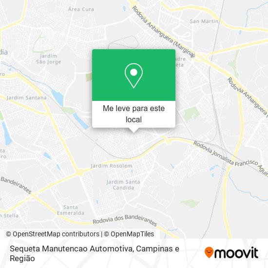 Sequeta Manutencao Automotiva mapa