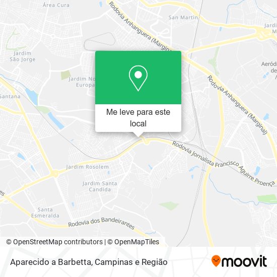 Aparecido a Barbetta mapa