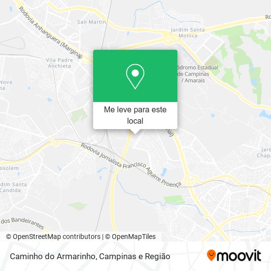 Caminho do Armarinho mapa