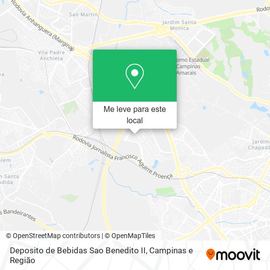 Deposito de Bebidas Sao Benedito II mapa