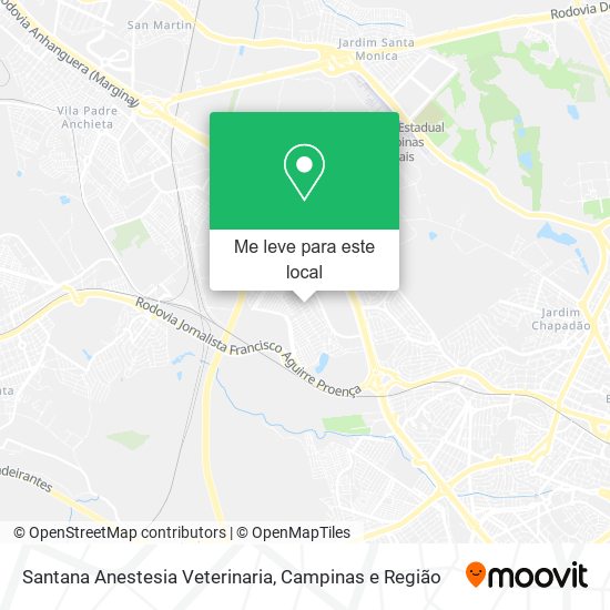 Santana Anestesia Veterinaria mapa