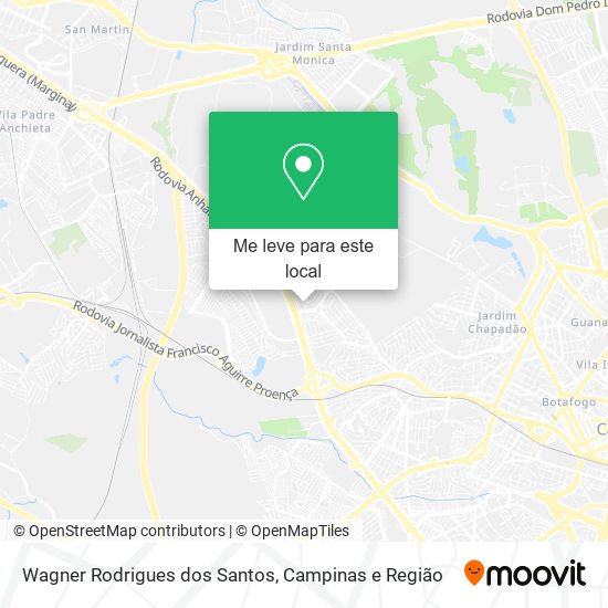 Wagner Rodrigues dos Santos mapa