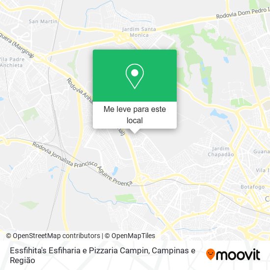 Essfihita's Esfiharia e Pizzaria Campin mapa