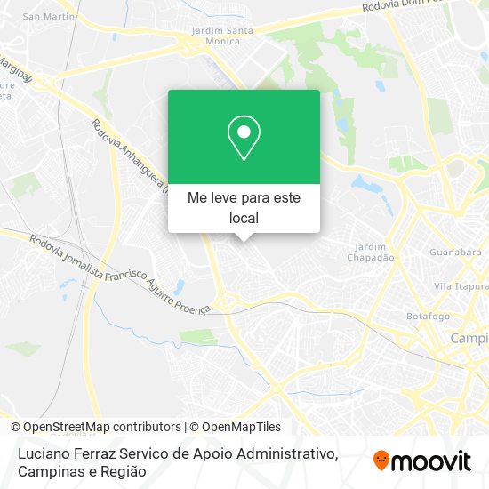 Luciano Ferraz Servico de Apoio Administrativo mapa