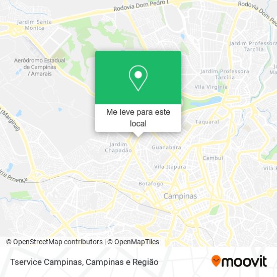 Tservice Campinas mapa