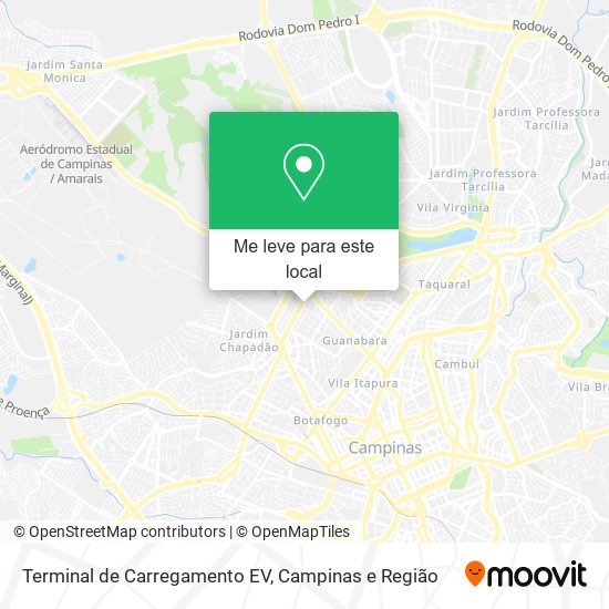 Terminal de Carregamento EV mapa