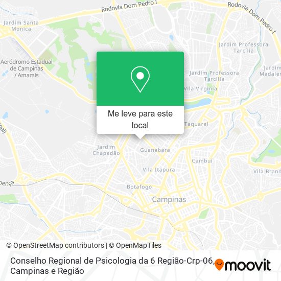 Conselho Regional de Psicologia da 6 Região-Crp-06 mapa