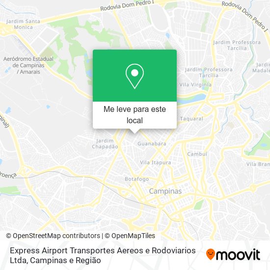 Express Airport Transportes Aereos e Rodoviarios Ltda mapa