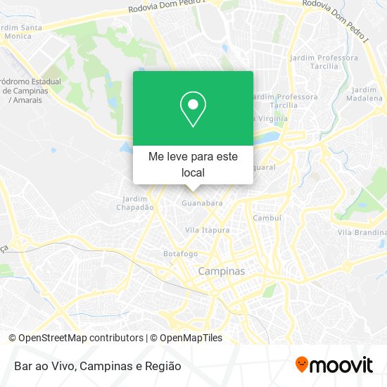 Bar ao Vivo mapa