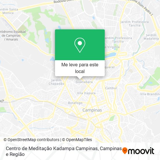 Centro de Meditação Kadampa Campinas mapa