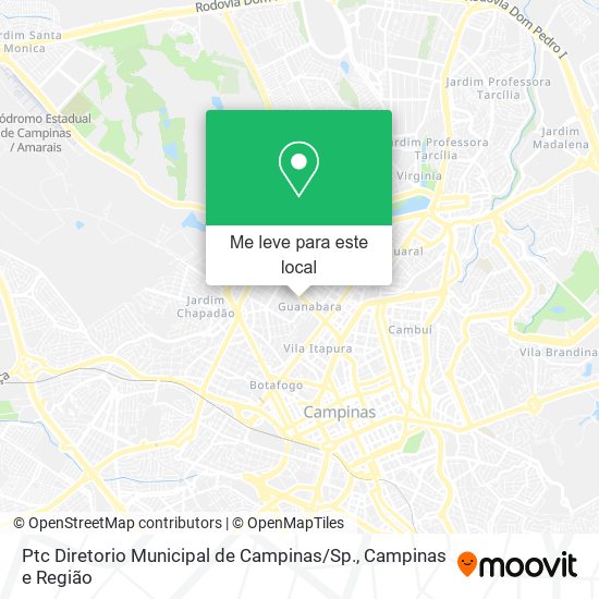 Ptc Diretorio Municipal de Campinas / Sp. mapa