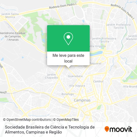 Sociedade Brasileira de Ciência e Tecnologia de Alimentos mapa
