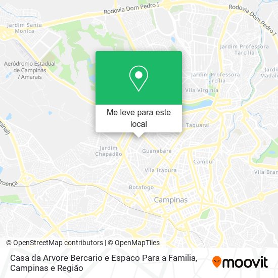 Casa da Arvore Bercario e Espaco Para a Familia mapa