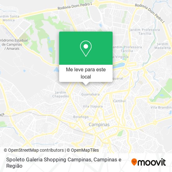 Spoleto Galeria Shopping Campinas mapa