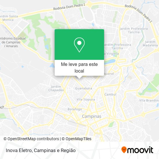 Inova Eletro mapa