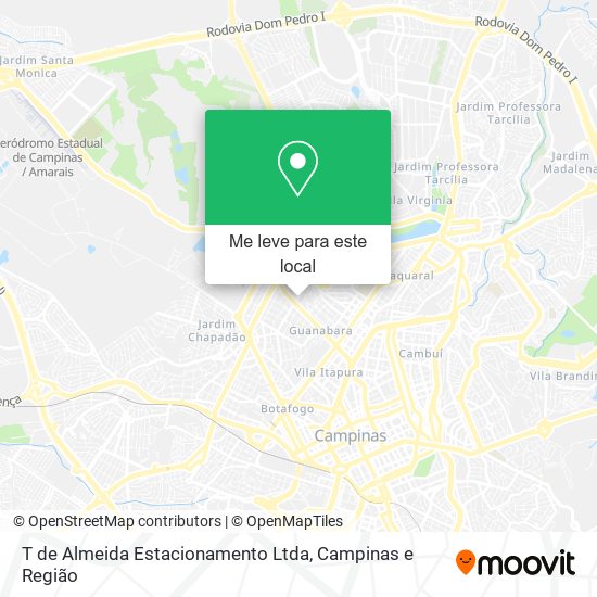 T de Almeida Estacionamento Ltda mapa