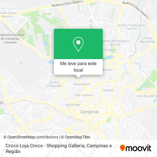 Crocs Loja Crocs - Shopping Galleria mapa