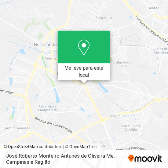 José Roberto Monteiro Antunes de Oliveira Me mapa