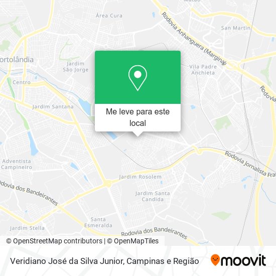 Veridiano José da Silva Junior mapa