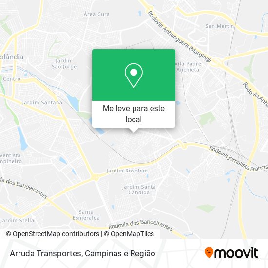 Arruda Transportes mapa