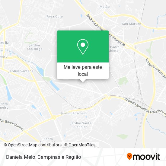 Daniela Melo mapa