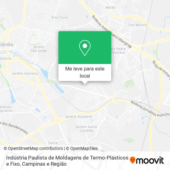 Indústria Paulista de Moldagens de Termo-Plásticos e Fixo mapa