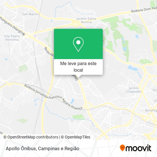 Apollo Ônibus mapa