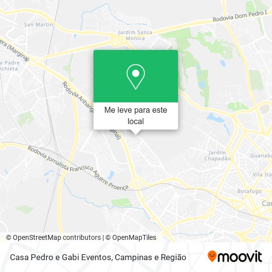 Casa Pedro e Gabi Eventos mapa