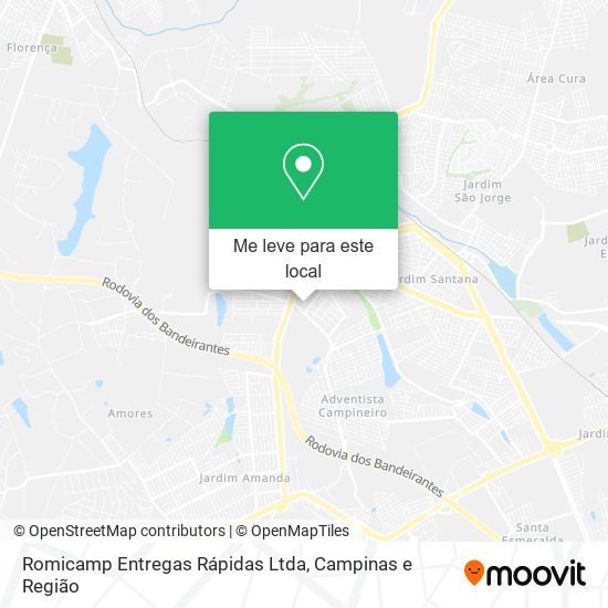 Romicamp Entregas Rápidas Ltda mapa