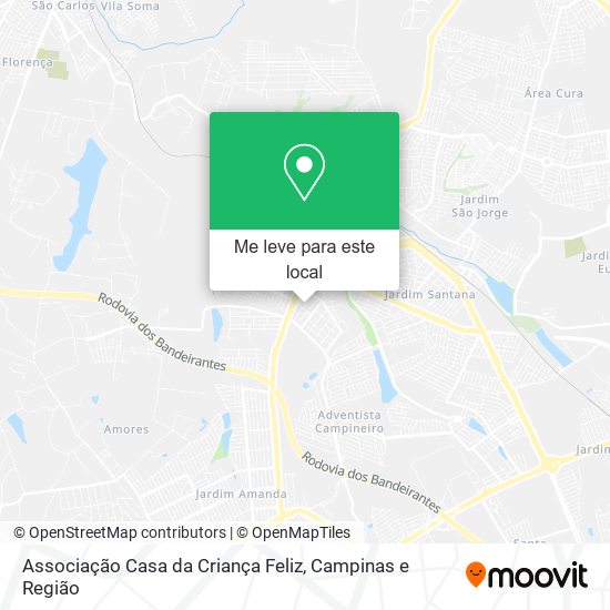 Associação Casa da Criança Feliz mapa