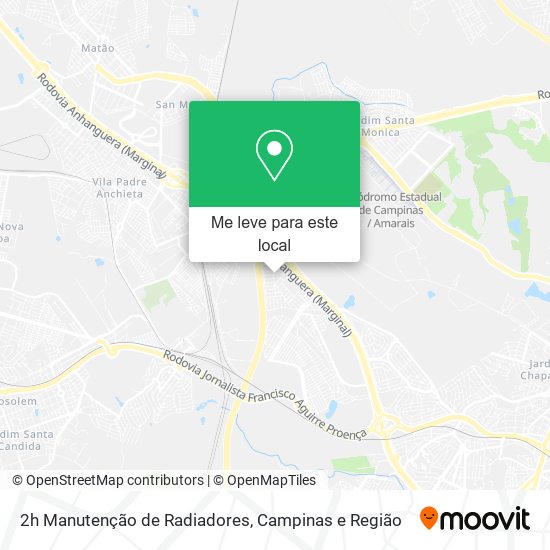 2h Manutenção de Radiadores mapa