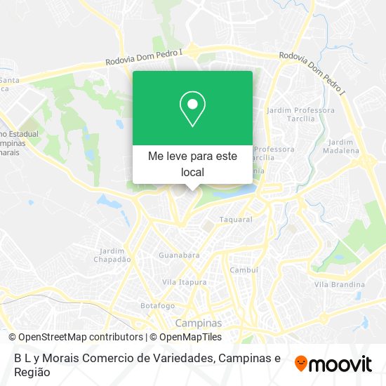 B L y Morais Comercio de Variedades mapa