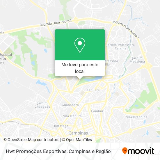 Hwt Promoções Esportivas mapa