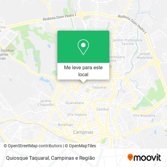 Quiosque Taquaral mapa