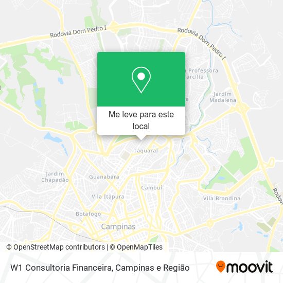 W1 Consultoria Financeira mapa