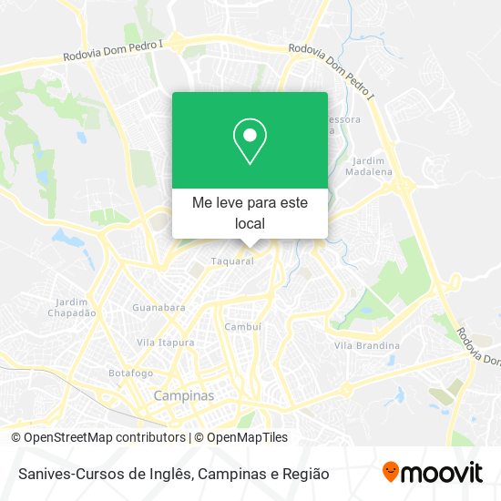 Sanives-Cursos de Inglês mapa