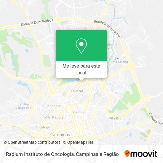 Radium Instituto de Oncologia mapa