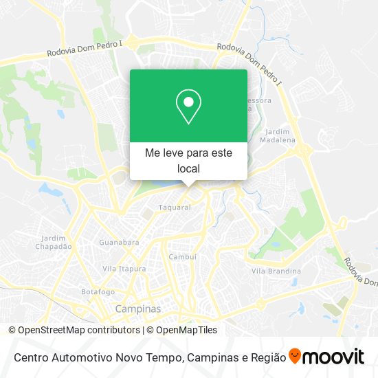 Centro Automotivo Novo Tempo mapa