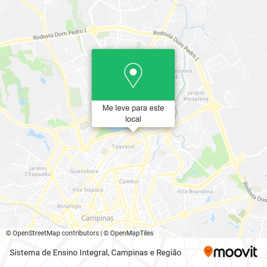 Sistema de Ensino Integral mapa